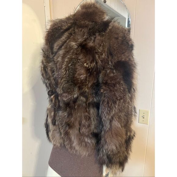 Luxurious Brown Faux Fur Women's Jacket - Picture 5 of 7
